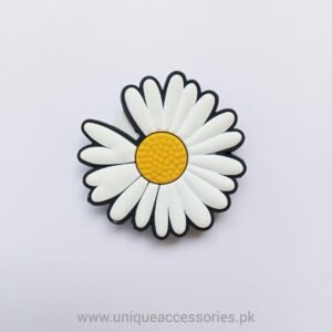 3D Cartoon Pop Socket for Mobile Phones - White Flower