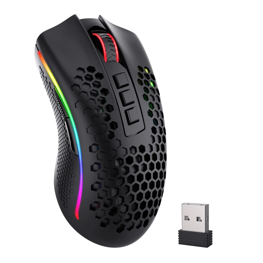 Redragon M808-KS STORM PRO RGB Wireless Gaming Mouse (Black)