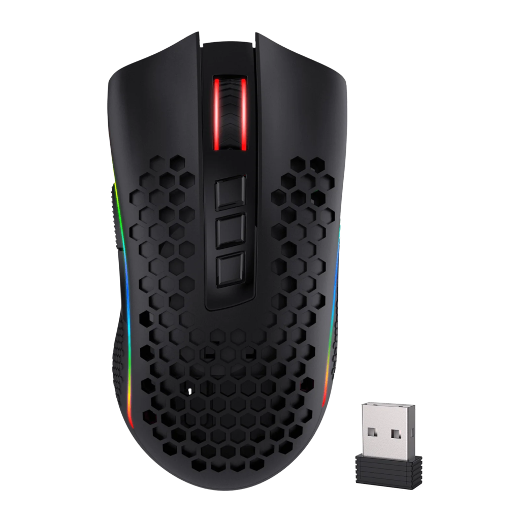 Redragon M808-KS STORM PRO RGB Wireless Gaming Mouse (Black)